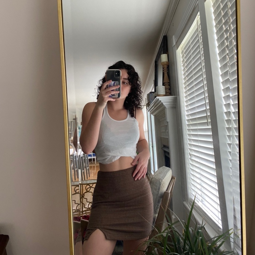 ABERCROMBIE & FITCH: plaid mini skirt